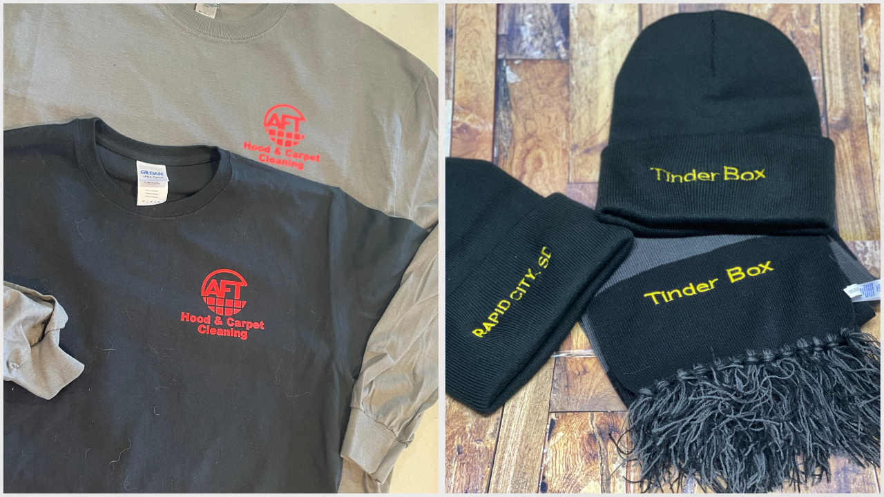 logo, t shirt, hat, scarf