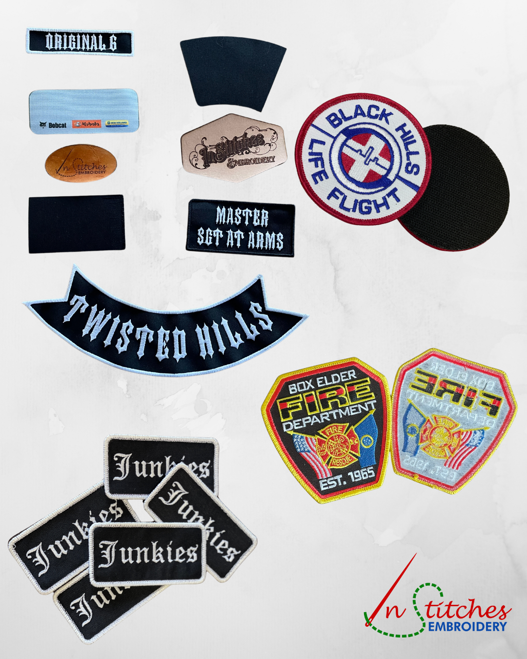 embroidered patches laser engraved patches