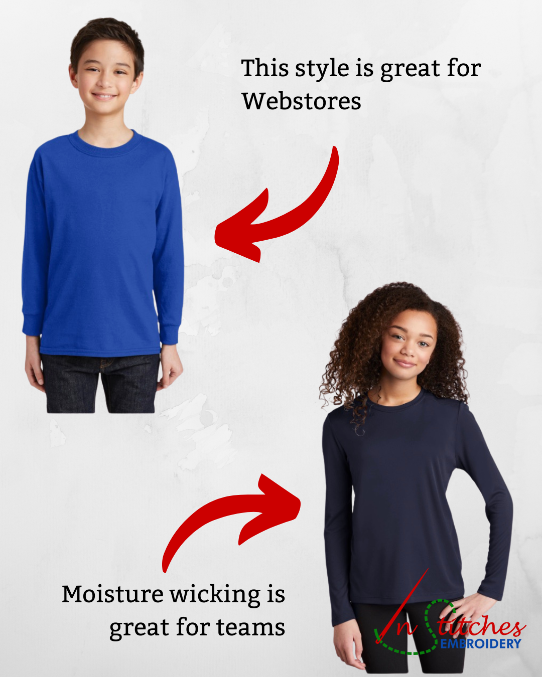 youth size long sleeve t shirt